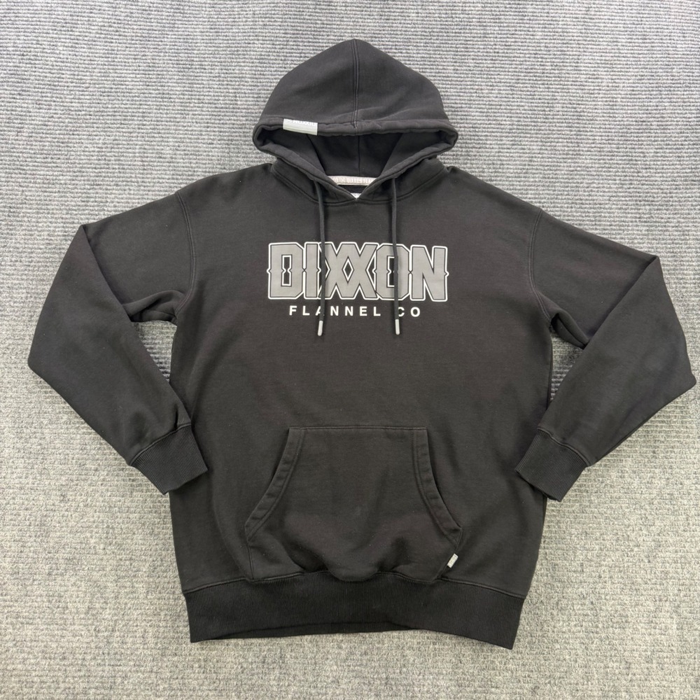Dixxon Flannel Co Ground Up Customs Hoodie Black Mens Small Pullover Sweatshirt - Picture 2 of 13